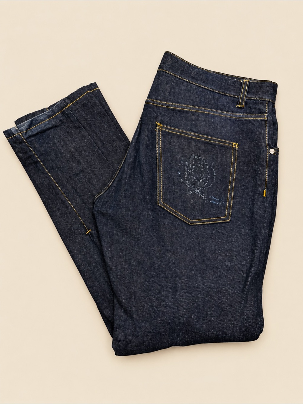 Alexander McQueen Men’s Dark Indigo Jeans Size 50 Made in Italy